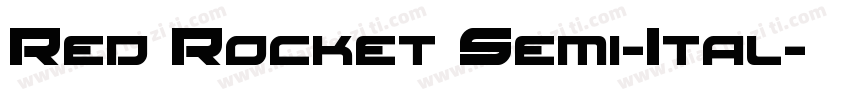 Red Rocket Semi-Ital字体转换